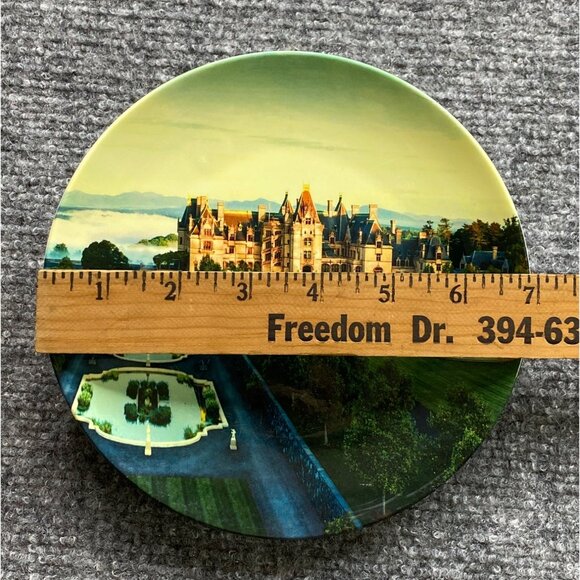 Biltmore Decorative Plate 7" Featuring Historic Estate & Gardens Mountains Fog - Picture 4 of 8